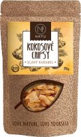 NATU Kokosové chipsy BIO slaný karamel 70 g