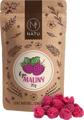 NATU Lyofilizované maliny 20 g NATU Lyofilizované maliny 20 g