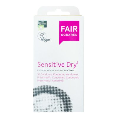 FAIR SQUARED Kondom sensitive dry 10ks