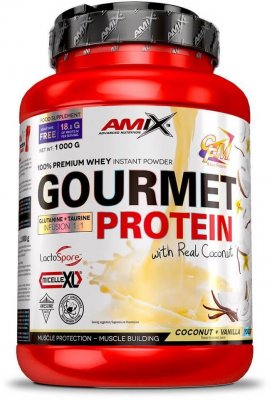 AMIX Gourmet Protein, Kokos-vanilka-jogurt, 1000g