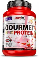 AMIX Gourmet Protein, Jahoda-bílá čokoláda, 1000g