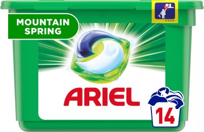 Ariel Mountain Spring, gelové kapsle na praní 14 ks