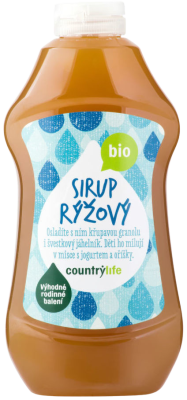 Country Life Sirup rýžový BIO 874ml Country Life Sirup rýžový BIO 874ml