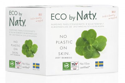 ECO BY NATY ECO Dámské prsní vložky Naty pro kojící ženy 30 ks