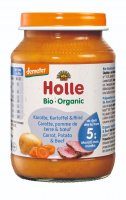 Holle Bio dětská přesnídávka Mrkev, brambor a hovězí maso 190 g