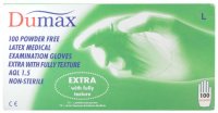 Dumax vyšetř.latex.nester.nepudr.rukavice L/100ks