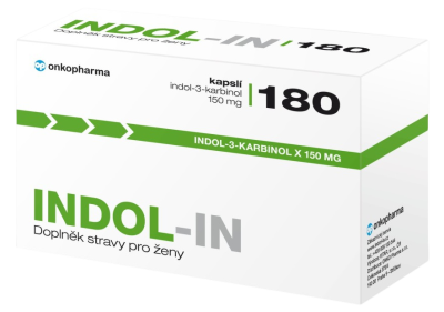 INDOL-IN (cysty HPV myomy bolest prsou) 180 kapslí