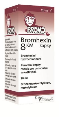 BROMHEXIN 8 KM KAPKY - 8MG/ML POR GTT SOL 1X20ML