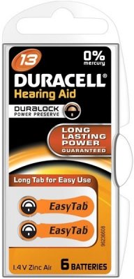Duracell DA13 PR48 baterie do naslouchadel 6ks