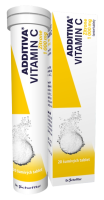 ADDITIVA Vitamin C 1000 mg Zitrone 20 šumivých tablet