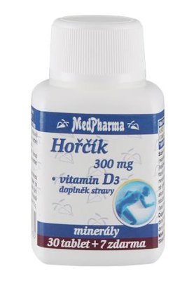 MedPharma Hořčík 300mg + Vitamín D3 37 tablet