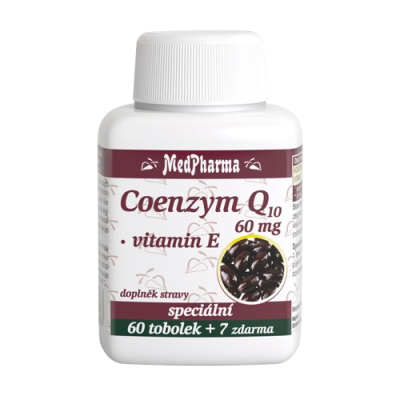 Medpharma Coenzym Q10 60 mg + vitamin E 67 tobolek Medpharma Coenzym Q10 60 mg + vitamin E 67 tobolek
