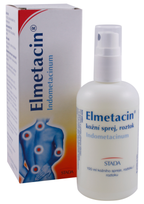 Elmetacin dermální sprej roztok 100ml 1% Elmetacin dermální sprej roztok 100ml 1%