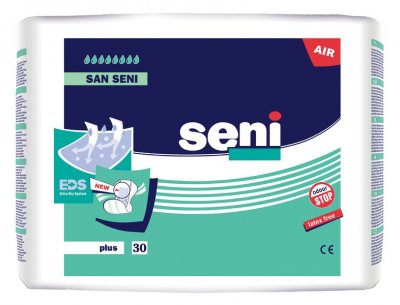 Seni San Plus 30 ks inkont. vlož. pleny