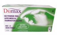 DUMAX vyšetř.latex.nester.nepudr.rukavice S/100ks