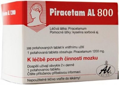Piracetam AL 800 tablety potažené 100x800mg