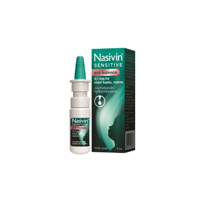 Nasivin ® Sensitive pro kojence 0,1 mg/ml nosní kapky, roztok 5 ml