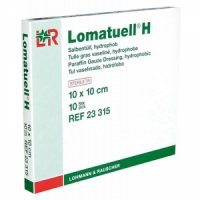 Lohmann&Rauscher Tyl mastný Lomatuell H 10 x 10 cm sterilní 10 ks