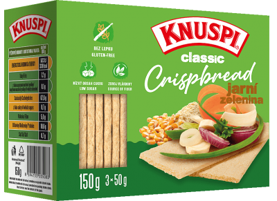 Knuspi Crispbread jarní zelenina 150g