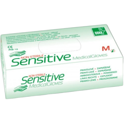 Vulkan Latexové vyšetřovací Sensitive vel. M 100 ks