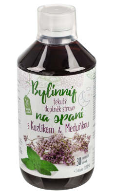 Kozlík + Meduňka bylinný sirup na spaní 500 ml