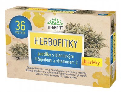 Herbofitky s islandským lišejníkem a vit.C 36 pastilek