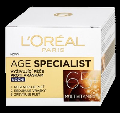 Loréal Paris Age Specialist 65+ noční krém proti vráskám 50 ml