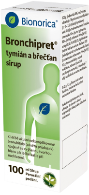 BRONCHIPRET TYMIÁN A BŘEČŤAN SIRUP - SIR 1X100ML