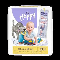 Bella Baby Happy Přebalovací podložky 60x60 cm 30 ks Bella Baby Happy Přebalovací podložky 60x60 cm 30 ks