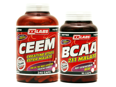 Xxlabs CEEM cps.240 + 211 BCAA MALATE cps.90 ZDARMA