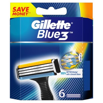 Gillette Blue3 náhradní hlavice 6ks