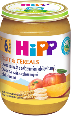 Hipp OVOCE & CEREALIE BIO Ovocná kaše s celozrnnými obilovinami 190 g Hipp OVOCE & CEREALIE BIO Ovocná kaše s celozrnnými obilovinami 190 g