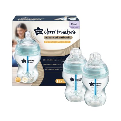 Tommee Tippee kojenecká láhev C2N Anti Colic 2ks modré 260ml