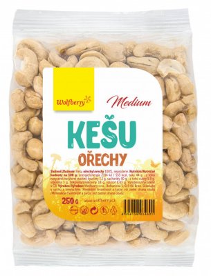 Wolfberry Kešu ořechy celé medium 250 g