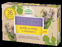 Herbofitky se šalvějí a vitamínem C 36 pastilek Herbofitky se šalvějí a vitamínem C 36 pastilek
