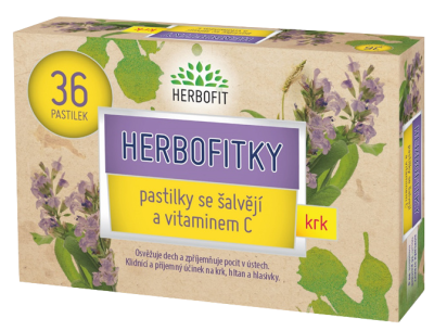 Herbofitky se šalvějí a vitamínem C 36 pastilek