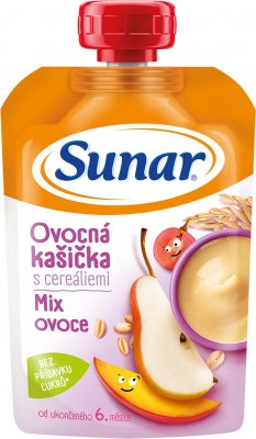 Hero Sunárek kašička s cereáliemi mix ovoce 6+120 g