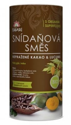 Iswari Bio snídaňová směs Nepražené kakao a lucuma 800 g