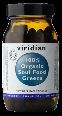 Viridian 100% Organic Soul Food Greens 90 kapslí Viridian 100% Organic Soul Food Greens 90 kapslí
