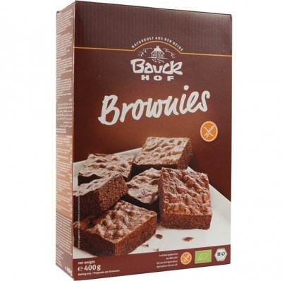 Bauck hof BROWNIES - čokoládový koláč bezlepková směs BIO 400 g - Allexx Brownies čokoládový koláč bezlepková směs Bio 400 g