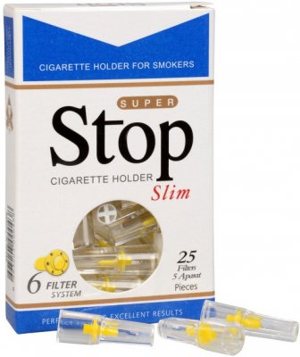 Stopfiltr SLIM nástavce na cigarety 25 ks