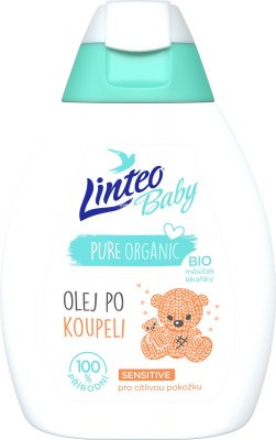 Linteo Baby Dětský olej po koupeli s BIO měsíčkem lékařským 250 ml