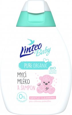 Linteo Dětské mycí mléko a šampon Baby s Bio měsíčkem lékařským 250ml