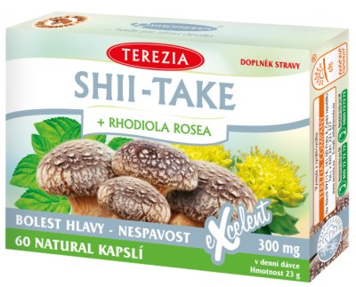 Terezia Shii-Take + Rhodiola Rosea 60 kapslí