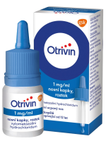 OTRIVIN 1mg/ml nosní kapky při léčbě ucpaného nosu 10 ml