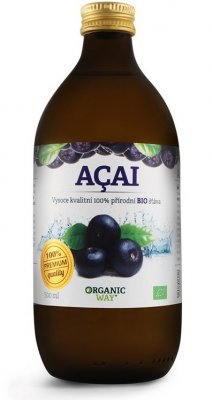 Organic way Acai Bio 100% šťáva premium quality 500ml