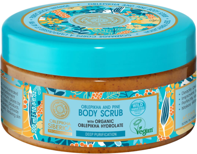 Natura Siberica Rakytníkovo-medový tělový peeling 300 ml
