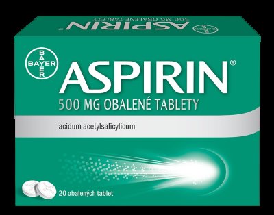 ASPIRIN 500 MG OBALENÉ TABLETY - 500MG TBL OBD 20