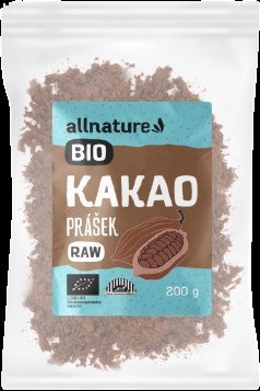 Allnature Kakaový prášek BIO RAW 200 g Allnature Kakaový prášek BIO RAW 200 g