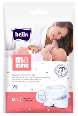 Bella Mamma vel. M-L síťované kalhotky 2 ks Bella Mamma vel. M-L síťované kalhotky 2 ks